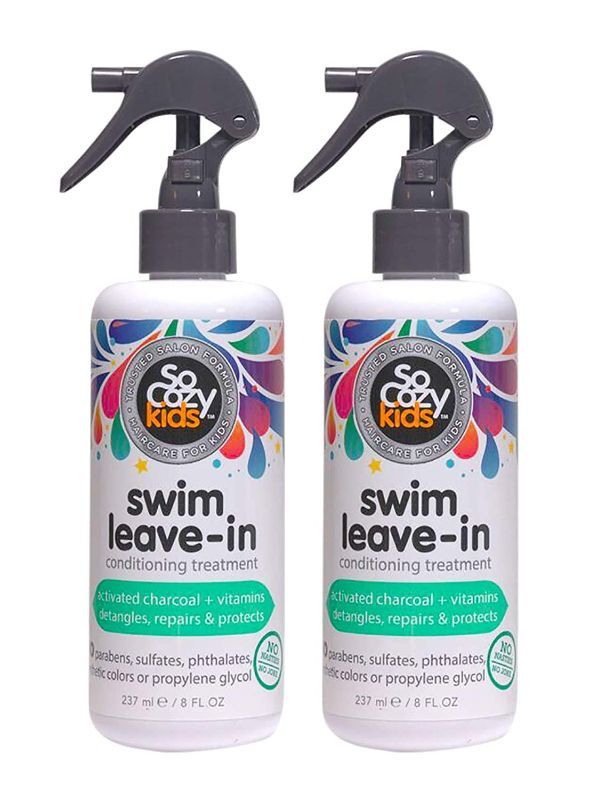 Photo 1 of SoCozy Socozy Swim Spray Leave-in Treatment & Conditioner for Kids Hair Protects and Repairs Pool/sun/salt Damage 8 Fl Ounce No Parabens, Sulfates, Synthetic Colors or Dyes, (Pack Of 2)
