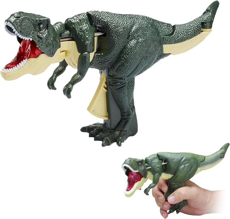 Photo 1 of The T Rex Dinosaur Chomper Toys, Dinosaur Fun Robot Hand Pincher Dino Game Novelty Gag Toy Gift for Birthday, Halloween, Christmas (with Sound)
