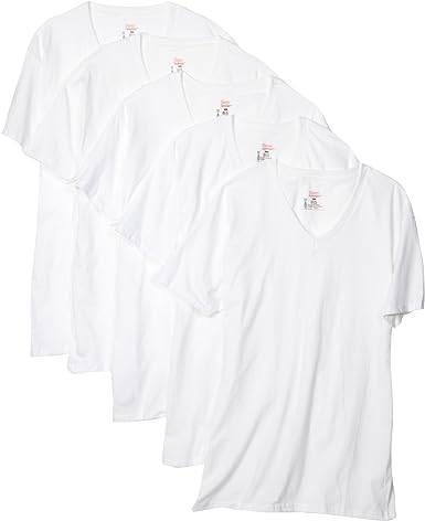 Hanes Mens 5-Pack Comfortsoft V-Neck Tee SIZE 2XL for sale | North Las ...