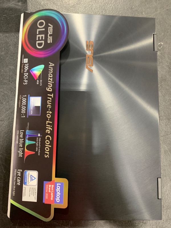 Photo 1 of ASUS ZenBook Flip S13 Slim Laptop, 13.3” 4K OLED Touch, Intel Evo Platform Core i7-1165G7, 16GB RAM, 1TB SSD, Thunderbolt 4, TPM, Windows 11 Pro, AI Noise-Cancellation, Jade Black UX371EA-XH76T Core i7-1165G7 16 GB 1 TB Windows 11 Pro