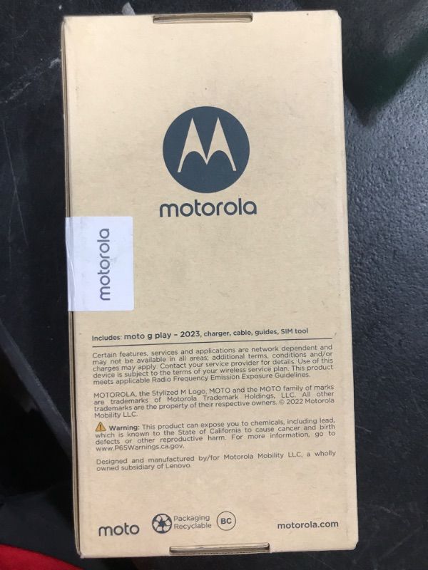 Photo 3 of Motorola Moto G Stylus | 2023 | Unlocked | Made for US 4/64GB | 50 MP Camera | Midnight Blue, 162.89 x 74.08 x 9.19mm Midnight Blue Unlocked Smartphone
