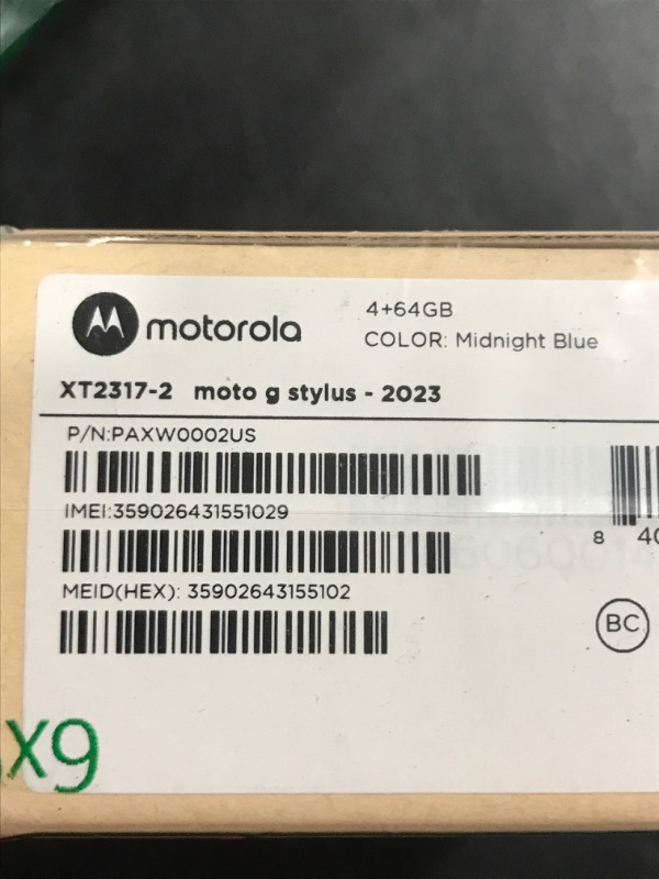 Photo 4 of Motorola Moto G Stylus | 2023 | Unlocked | Made for US 4/64GB | 50 MP Camera | Midnight Blue, 162.89 x 74.08 x 9.19mm Midnight Blue Unlocked Smartphone