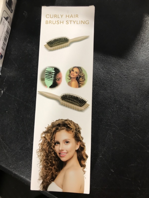 Photo 1 of Curl Defining Brush, Curly Hair Brush, 2024 Best Curl Define Styling Brush for Curly Hair, Shaping and Defining Curls for Women Men to Reduce Pulling and Curl Separation (Purple)