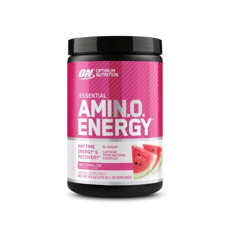 Photo 1 of Optimum Nutrition Amino Energy - Pre Workout with Green Tea, BCAA, Amino Acids, Keto Friendly, Green Coffee Extract, Energy Powder - Watermelon, 30 Servings (Packaging May Vary) Watermelon 30 Servings (Pack of 1) EXP 2026