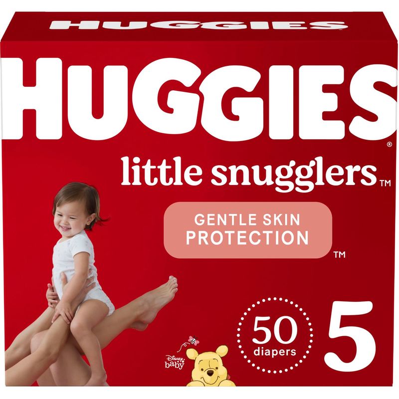 Photo 1 of Huggies Huggies Little Snugglers Diapers, Size 5, 50 Count 50.0 Count

