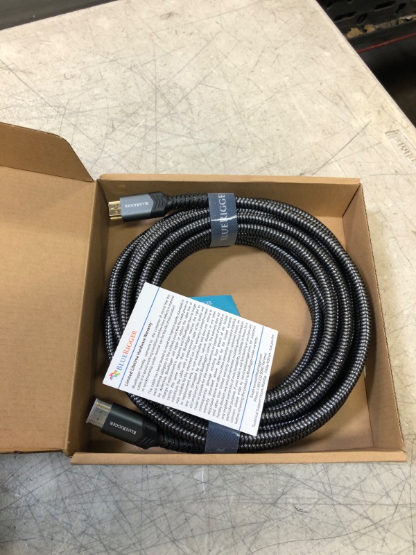 Photo 3 of bluerigger 4k hdmi cable (25 feet, black,4k 60hz, high speed, nylon braided)