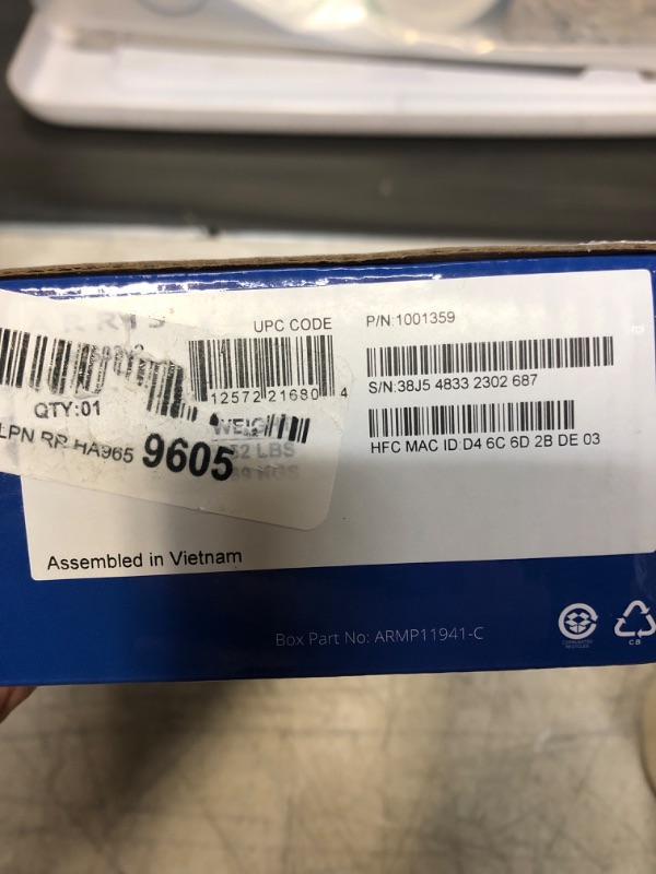 Photo 6 of ARRIS Surfboard S33 DOCSIS 3.1 Multi-Gigabit Cable Modem | Approved for Comcast Xfinity, Cox, Spectrum & More | 1 & 2.5 Gbps Ports | 2.5 Gbps Max Internet Speeds | 4 OFDM Channels | 2 Year Warranty DOCSIS 3.1 Modem Only Router System (USED,UNABLE TO TEST)