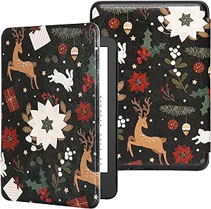 Photo 1 of iDLEHANDS Case for All New Kindle 11th Generation 2023 Release Only - All New PU Leather Smart Cover with Auto Sleep Wake, Protective Case for Kindle Basic
