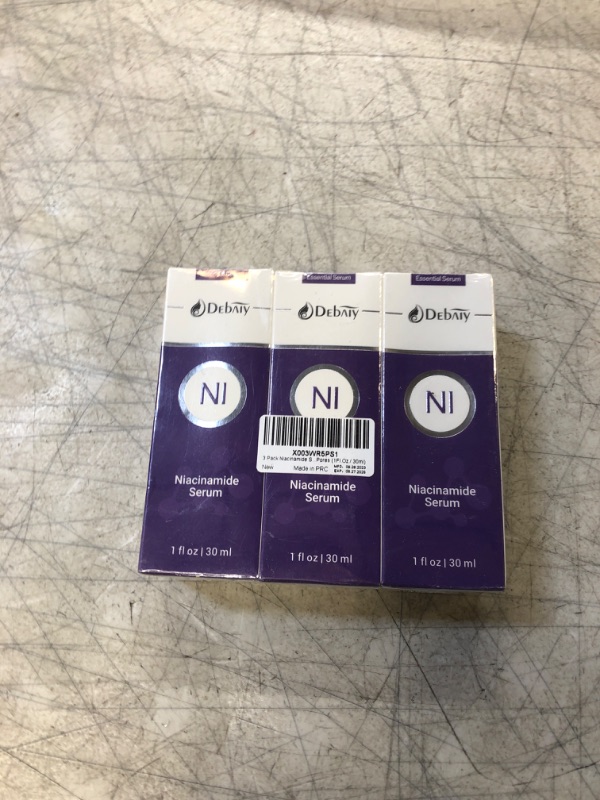 Photo 2 of 3 Pack Niacinamide Serum with Snail Secretion Filtrate for Face Moisturizing Inhibits Melanin & Restore Skin Natural, Anti-Aging and Shrinks Pores (1Fl.Oz / 30ml) EXP 8/27/2026