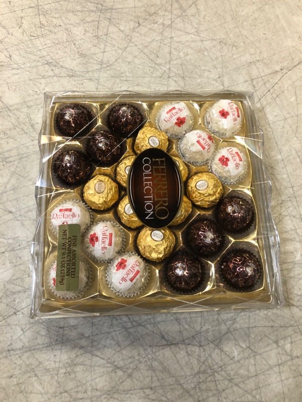 Photo 2 of Ferrero Collection Fine Hazelnut Milk Chocolate and Coconut Assorted Confections, Perfect Valentine's Day Gift, 24 Count in a Diamond Gift Box EXP JUN 4 2024