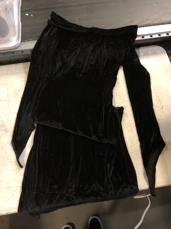 Photo 1 of Black Velvet Dress Small 