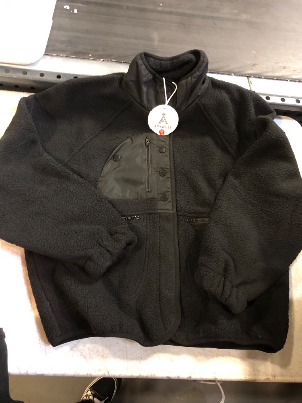 Photo 1 of Anrabess Black Sherpa Jacket - Small 