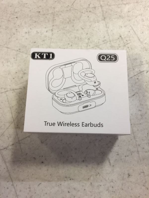 Photo 4 of KT1 Wireless Earbuds V5.3, 120H Playtime, Bluetooth Earbuds for Small Ear, IPX7 Waterproof Running Headphones, Deep Bass, Over Ear Sport Earbuds Wireless Bluetooth Earphones for Android iOS
