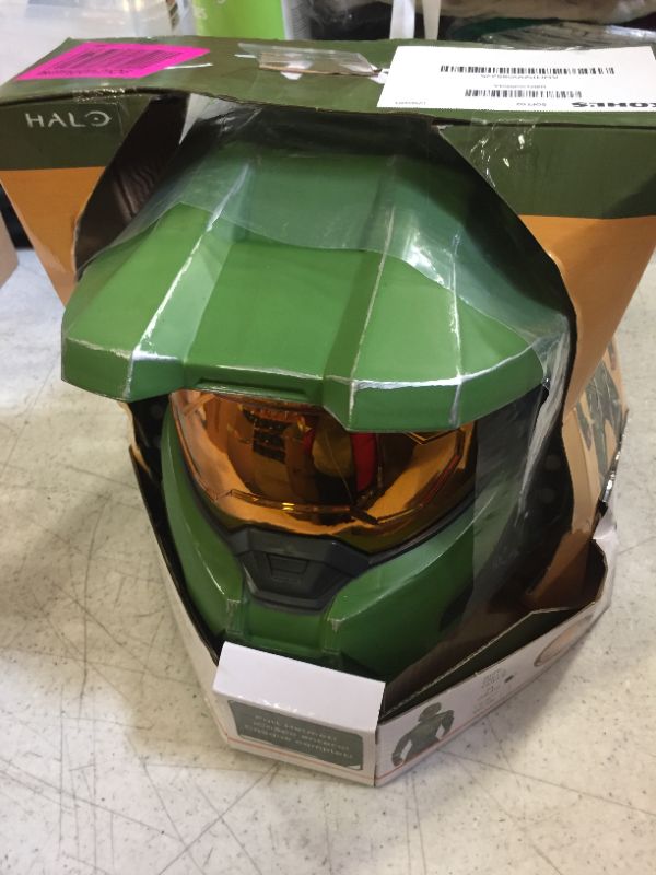 Photo 3 of Halo Infinite Adult Master Chief Helmet- SIZE M 
