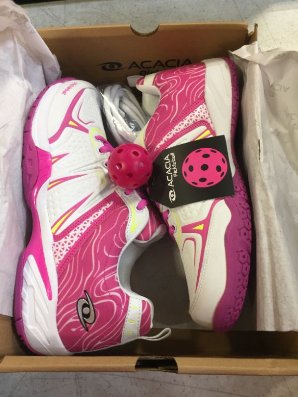 Photo 2 of Acacia Women`s DinkShot Pickleball Shoes White and Pink SIZE 10.5
