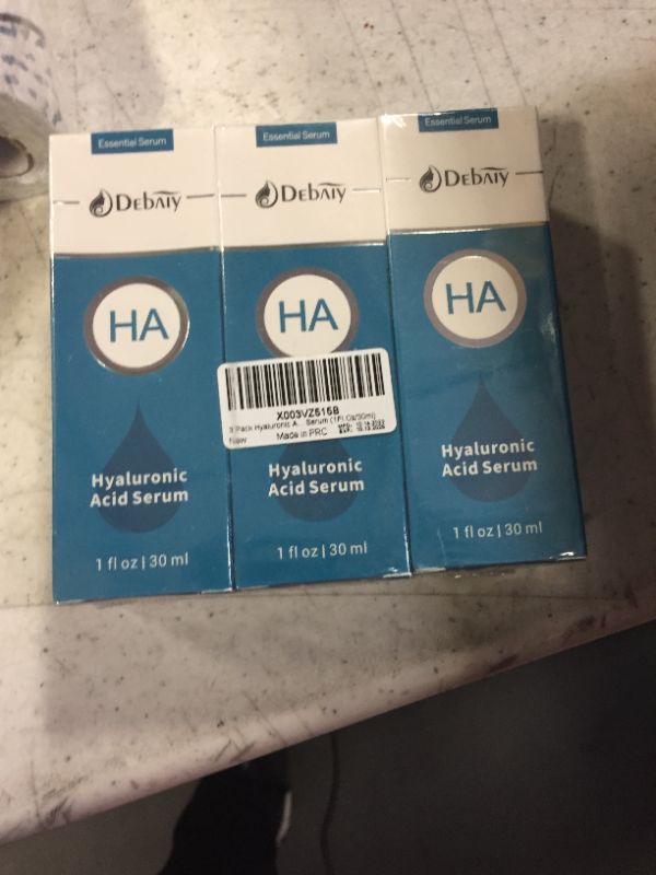 Photo 1 of 3 Pack Hyaluronic Acid Serum for Face Moisturizing Anti Aging Serum (1Fl.Oz/30ml)