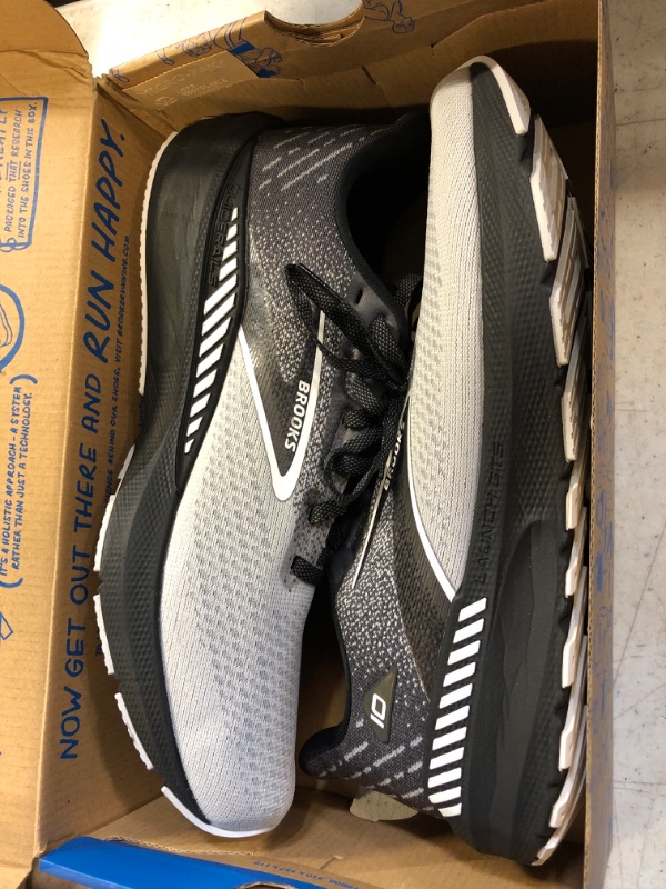 Photo 2 of Brooks Men’s Launch GTS 10 Supportive Running Shoe 10.5 Black/Blackened Pearl/White