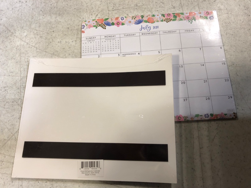 Photo 3 of 2PACK S&O Floral Magnetic 2023 Fridge Calendar from July 2023-Dec 2024 - Tear-Off Refrigerator Calendar to Track Events & Appointments - 18 Month Magnetic Calendar for Fridge for Easy Planning - 8"x10" in.