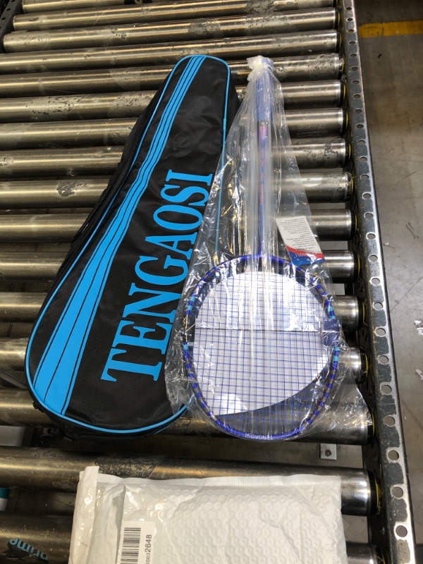 Photo 1 of TENGAOSI Graphite Professional Badminton Racket for Youth,Super Light Weight Carbon Fiber Single High-Grade Badminton Racquet?Carrying Bag Included ONE-BLUE-7900