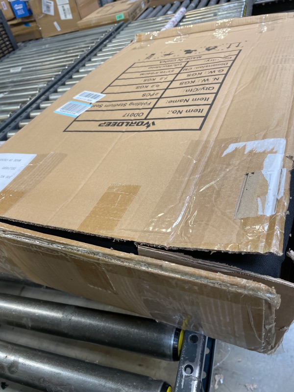 Photo 1 of WORLDEEP Stadium Seats for Bleachers 2 Pack,21in Folding Stadium Seat with Back Support,Extra Comfortable Portable Stadium Chairs with Armrests, 3 Pockets,Carry Bag for Sports Concerts Camping Basic Style