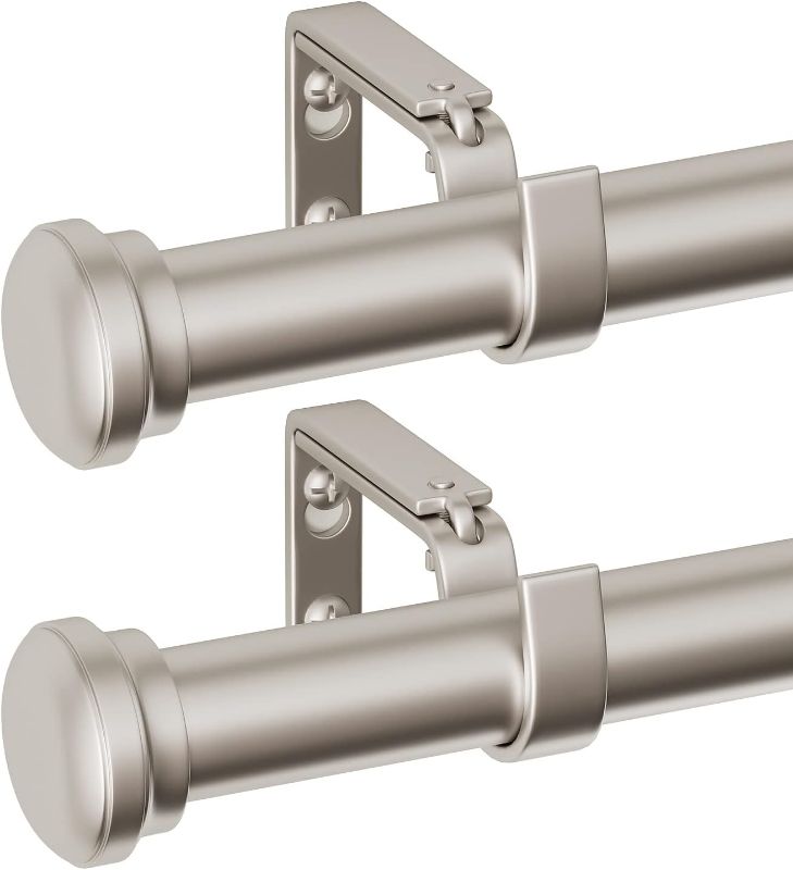 Photo 1 of 
Oneach 2 pack 1 inch Curtain Rod for Windows