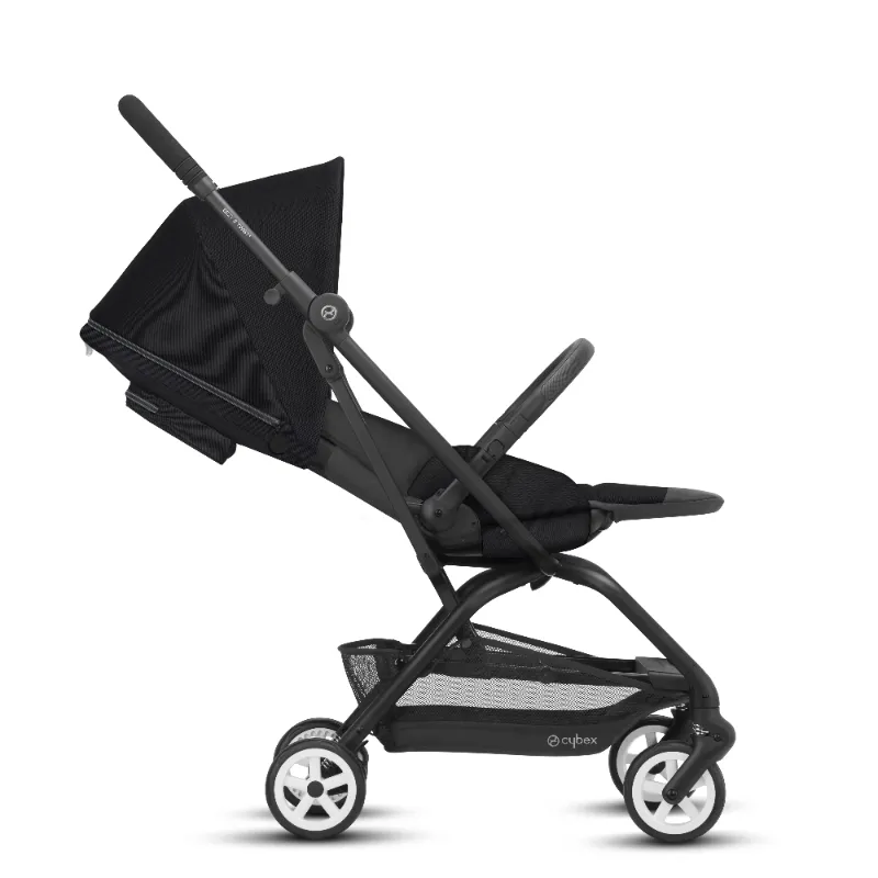 Photo 1 of CYBEX Eezy S Twist 2 Stroller, 360° Rotating Seat, Parent Facing or Forward Facing, One-Hand Recline, Compact Fold, Lightweight Travel Stroller, Stroller for Infants 6 Months+ Black 