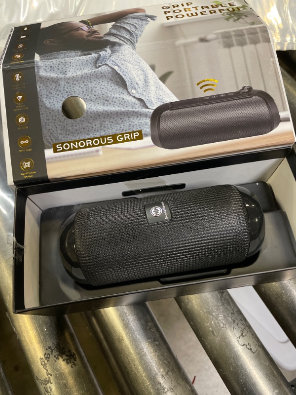 Photo 1 of SoundBound Sonorous Grip Curved Portable & Durable Bluetooth Bluetooth Wireless Speaker with Hand Strap

