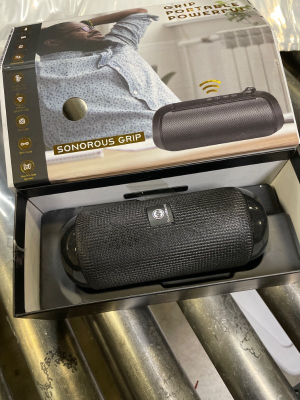 Photo 2 of SoundBound Sonorous Grip Curved Portable & Durable Bluetooth Bluetooth Wireless Speaker with Hand Strap
