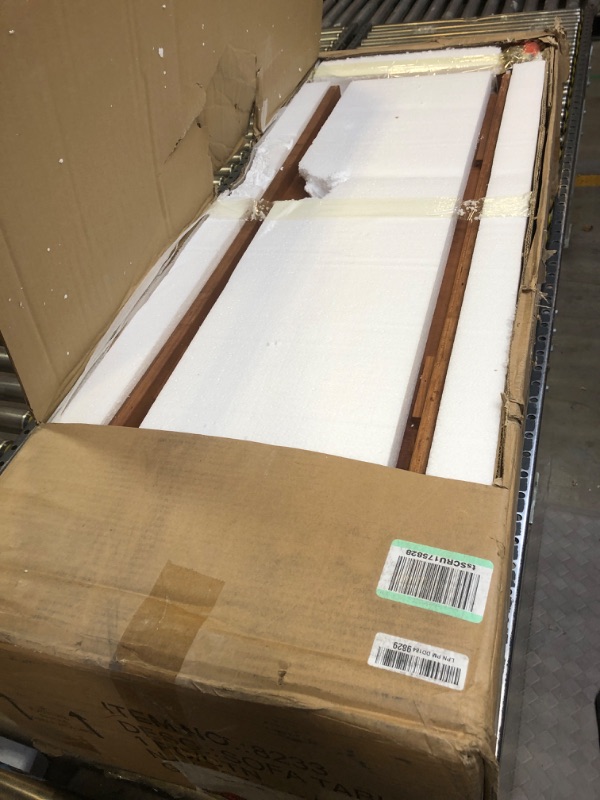 Photo 1 of Leick Home 8233 Mission Impeccable Two Drawer Hall Console Table with Shelf, 48 in x 16 in x 30 in (D x W x H), Medium Oak Medium Oak Console Table