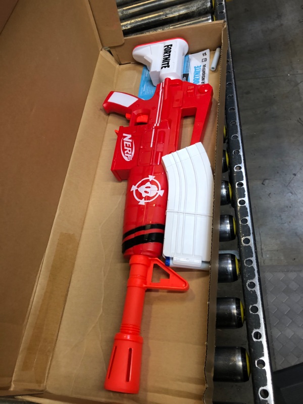 Photo 2 of NERF Fortnite Insightful Motorized Blaster, Insightful Wrap, 10 Dart Clip, 10 Elite Darts, Outdoor Play (Amazon Exclusive)