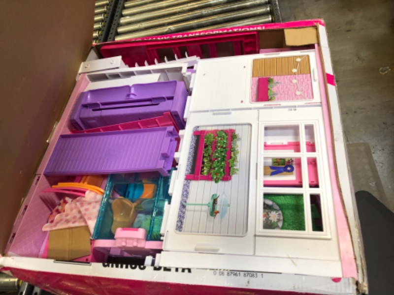 Photo 2 of Barbie Dreamhouse, Doll House Playset with 70+ Accessories Including Transforming Furniture, Elevator, Slide, Lights & Sounds Wheelchair Accessible Elevator