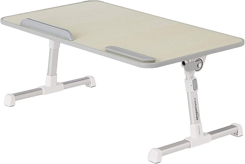 Photo 2 of Amazon Basics Adjustable Laptop Tray Table - Lap Desk Fits up to 17-Inch Laptop - Medium