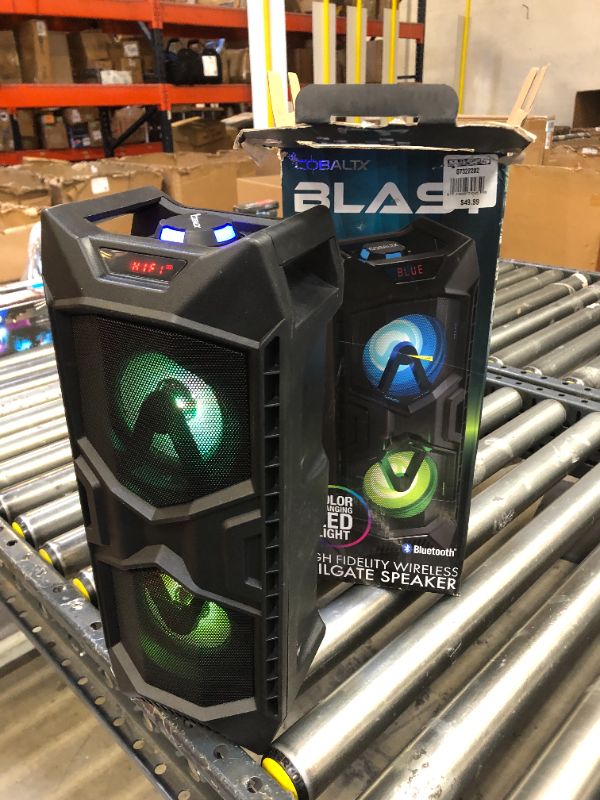 Photo 3 of Cobaltx Blast High Fidelity LED Light Wireless Tailgate Speaker
