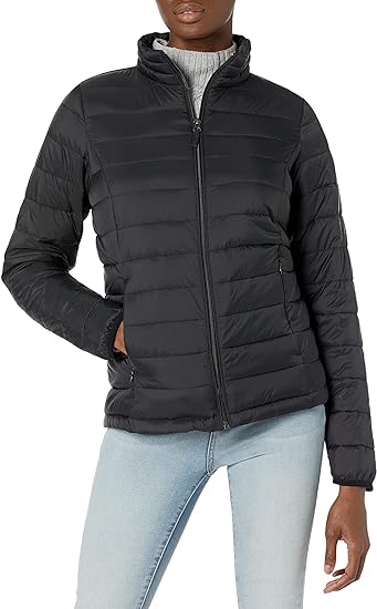 Photo 1 of Amazon Essentials Women's Lightweight Long-Sleeve Water-Resistant Packable Puffer Jacket (Available in Plus Size)
large