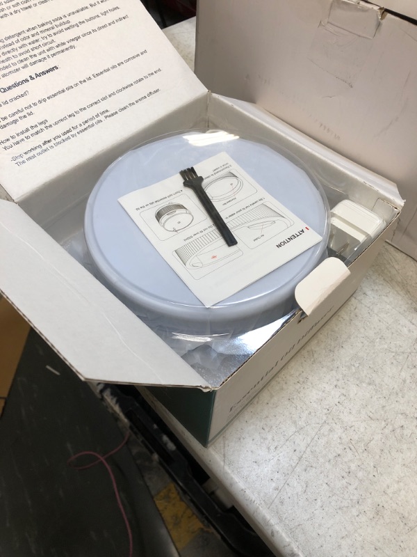 Photo 1 of Diffusers for Essential Oils Large Room, 500ml Aromatherapy Diffuser Gradient - Dark Blue