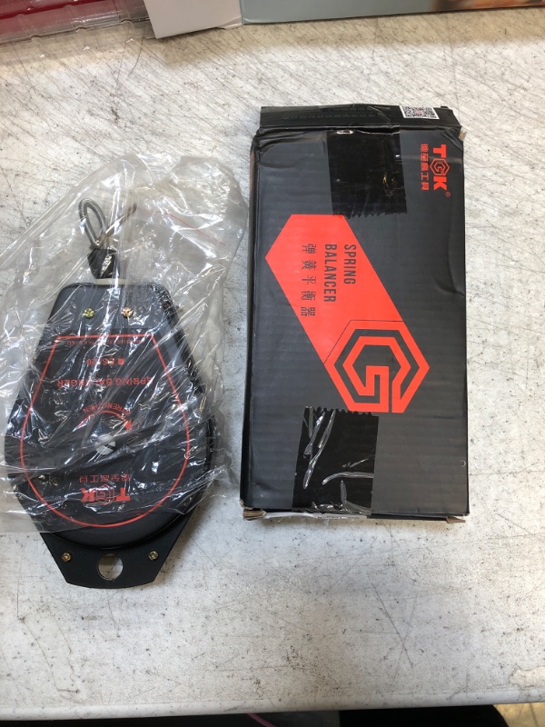 Photo 1 of Retractable Spring Balancer Tool Holder Hanging 0.6-2kg ES620 for Assembly Line Black