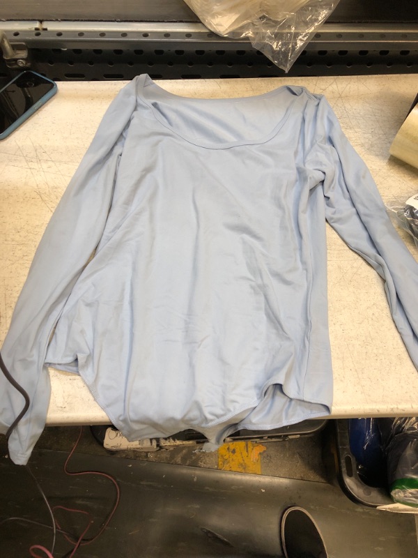 Photo 1 of 2xl blue long sleeve bodysuit 