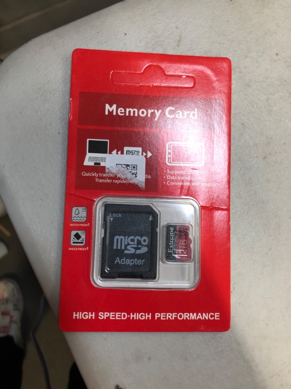 Photo 2 of High Speed Micro SD Card, 2TB, A1/A2 Smart Card, Memory Card U3 TF Card Mini SD Card Class 10 TF Flash Card + Adapter - RED