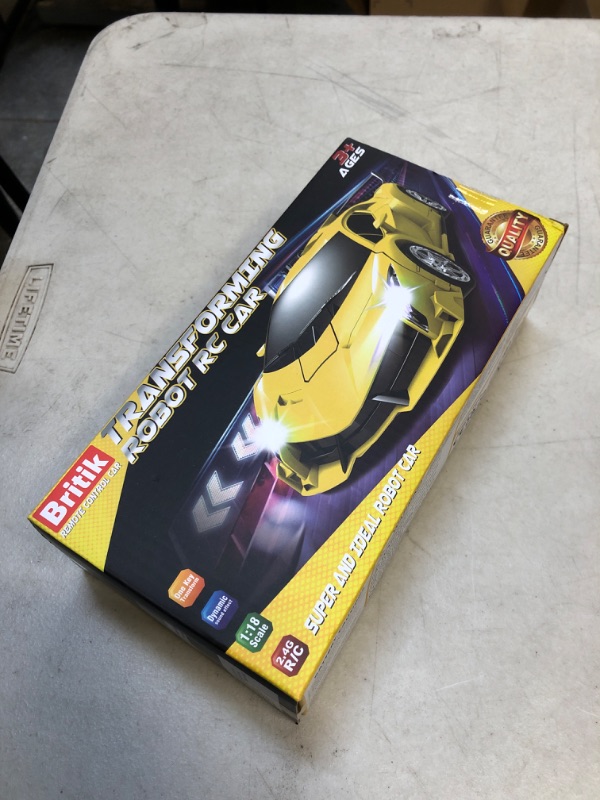 Photo 2 of Britik Transform Remote Control Car Toy for Kids 4 5 6 7 8, Remote Control Car for Boys 4-7, Transform Cars for Boys 4-6, Toy Car 5 Year Old Boy, Toys for 3...
