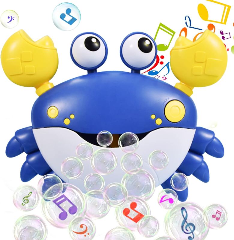 Photo 1 of JUXUE Crab Bath Bubble Maker for Bathtub, Baby Bath Toys for Toddlers 1-3, Bubble Machine for Babies, Bath Tub Toys Infants 3-6-12-18 Months, Boy Girl Bath Time Kids Shower Foam Toys Age 1-2-3-4-5-8
