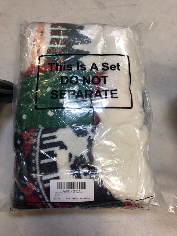 Photo 1 of 3 pack fluffy christmas socks