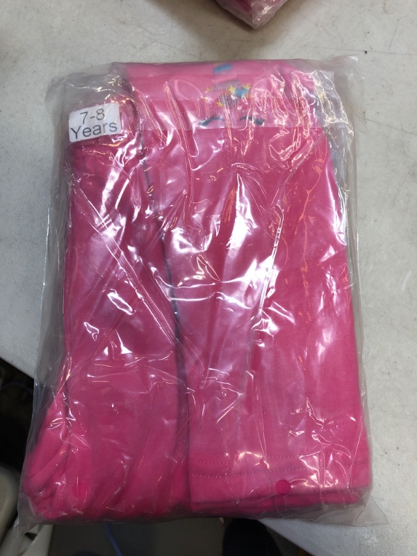 Photo 1 of girls 1 pack pink leggings size 7-8