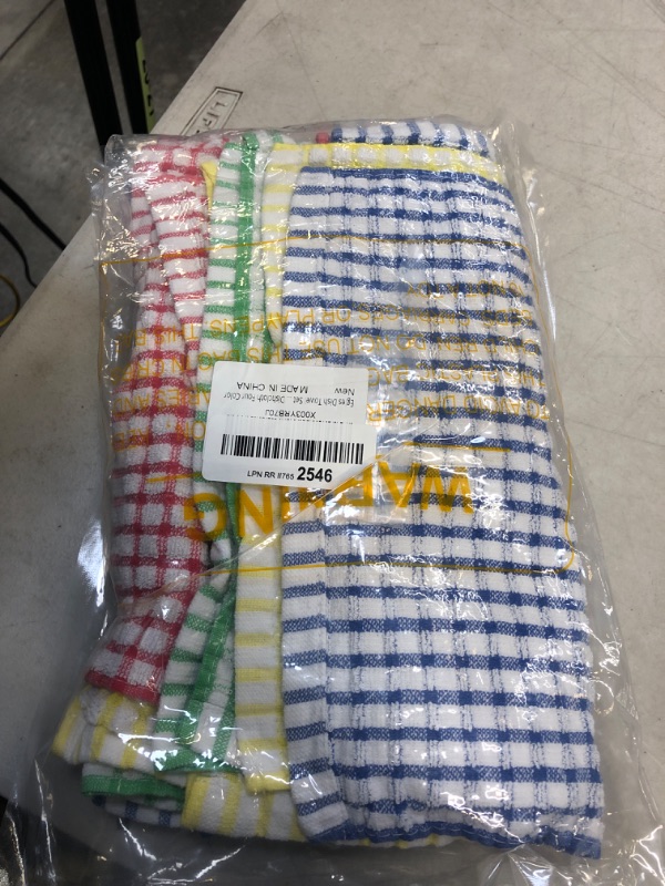 Photo 2 of 12 Packs Kitchen Dishcloths 12x12 Inches 100% Cotton Kitchen Dish Cloths for Washing Dishes Scrubbing Wash Cloths Dish Towels Sets (Mix Color)