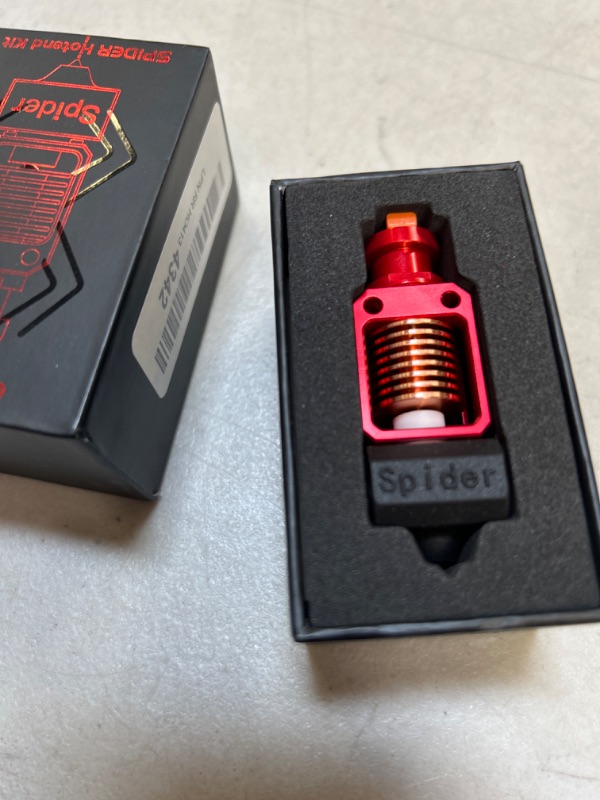 Photo 3 of Creality Spider 3.0 Pro All Metal Hotend Upgrade Kit,High Temperature High Flow Supporting 300? and 300mm/s Printing, Fit for Ender 3,Ender 3v2,Ender 3 pro,Ender 3s,Ender 5 Plus,CR-10,CR-10S Series A- Spider 3.0