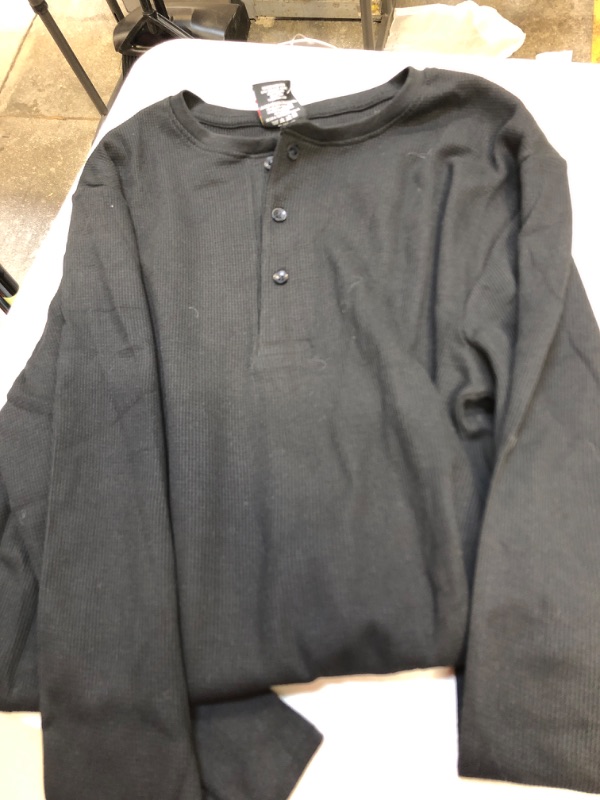 Photo 1 of mens long sleeve shirt - size m - black 