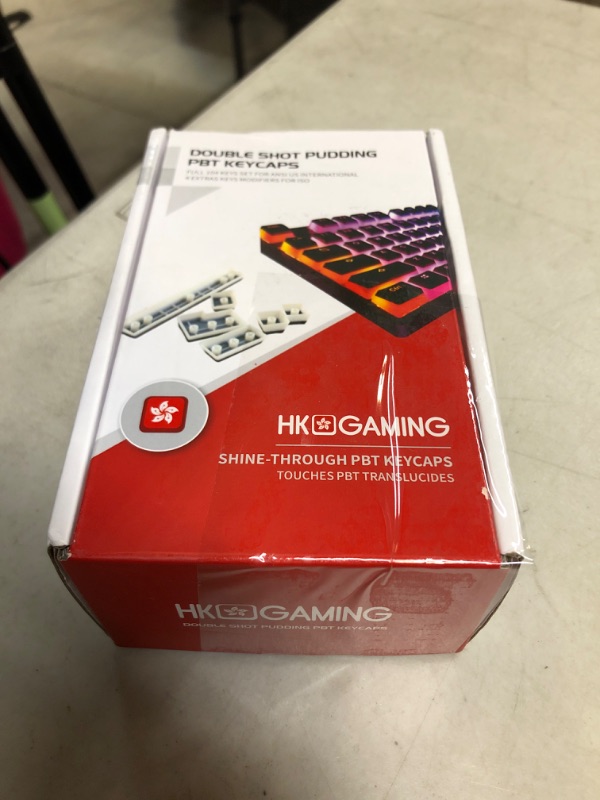 Photo 3 of HK GAMING Pudding Keycaps Set | Doubleshot PBT Keycap Set | Full 112 OEM Profile Key Set | ANSI US-Layout | for Mechanical Keyboard | Compatible with Cherry MX, Gateron, Kailh, Outemu | Black
