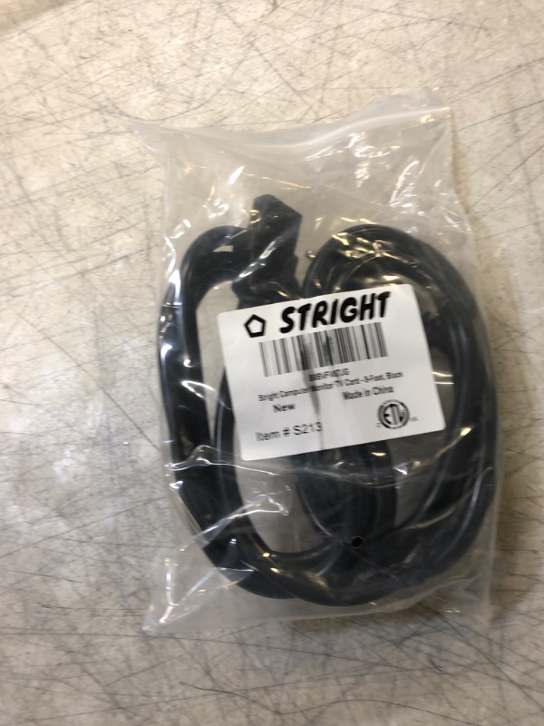 Photo 2 of 8FT Power Cord (NEMA 6-15P to C13) for Replacement Bitmain Antminer APW3++ Bitcoin Crypto Miners Digital Ballasts and and Other ASIC Miners, 16/3 Power Cable Black