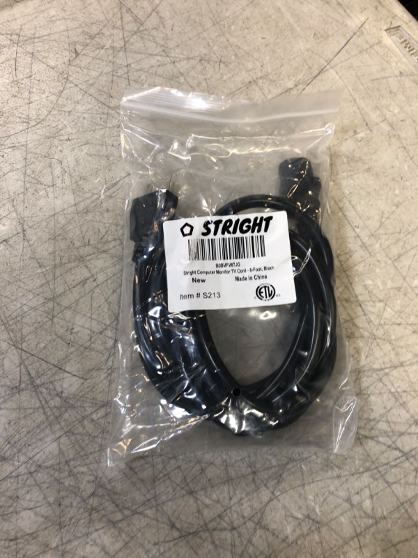 Photo 2 of 8FT Power Cord (NEMA 6-15P to C13) for Replacement Bitmain Antminer APW3++ Bitcoin Crypto Miners Digital Ballasts and and Other ASIC Miners, 16/3 Power Cable Black