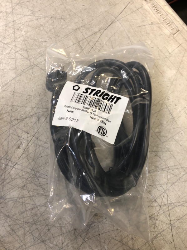 Photo 2 of 8FT Power Cord (NEMA 6-15P to C13) for Replacement Bitmain Antminer APW3++ Bitcoin Crypto Miners Digital Ballasts and and Other ASIC Miners, 16/3 Power Cable Black