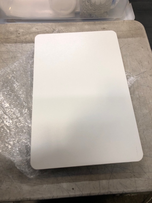 Photo 1 of Folding Lap Desk, Ruxury Laptop Stand Bed, Breakfast Serving Tray, Portable & Lightweight Mini Table, Lap Tablet Desk for Sofa Couch Floor - White White Small